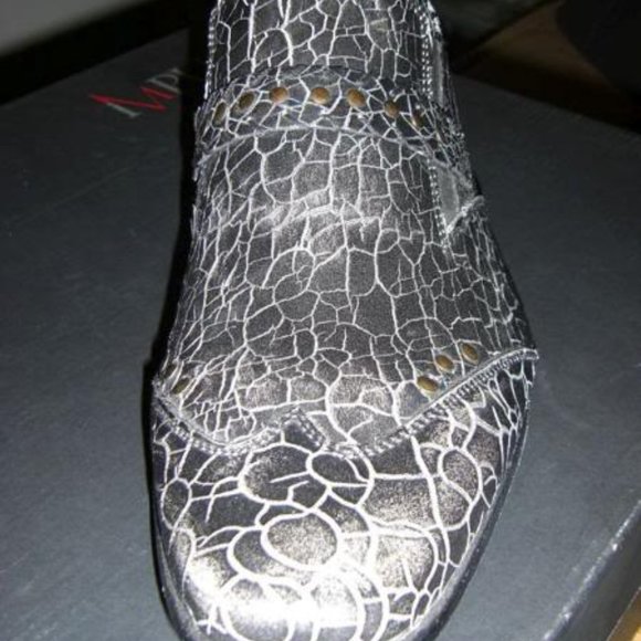 IMPULSE BLACK, CRACKED LEATHER SHOE SIZE 12 NEW VERY RARE main image 4